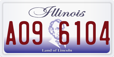 IL license plate A096104
