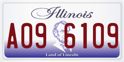 IL license plate A096109