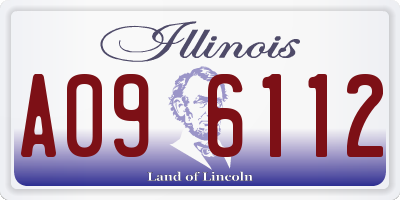 IL license plate A096112