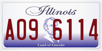 IL license plate A096114