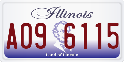 IL license plate A096115