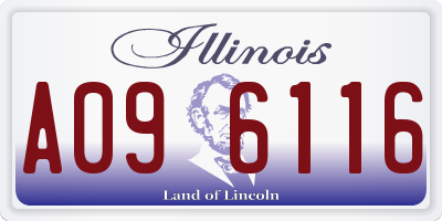 IL license plate A096116