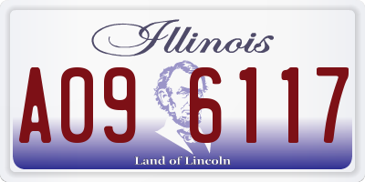 IL license plate A096117