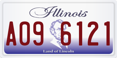 IL license plate A096121