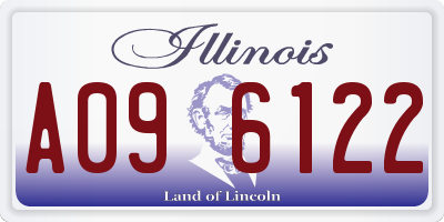IL license plate A096122