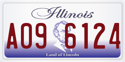 IL license plate A096124