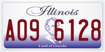 IL license plate A096128