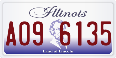 IL license plate A096135