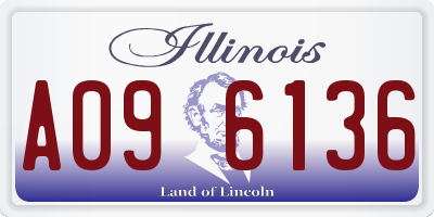 IL license plate A096136