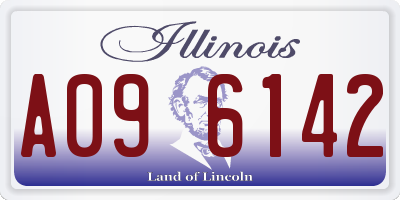 IL license plate A096142