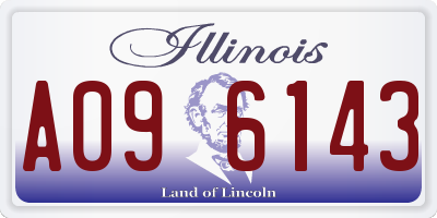 IL license plate A096143