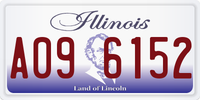 IL license plate A096152
