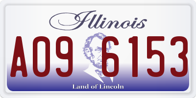 IL license plate A096153