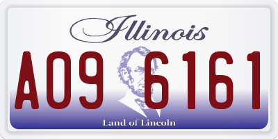 IL license plate A096161
