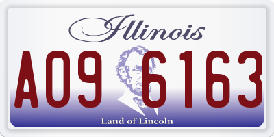 IL license plate A096163