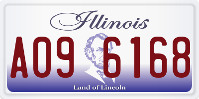 IL license plate A096168