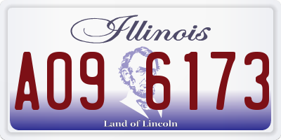 IL license plate A096173