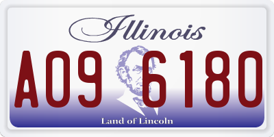IL license plate A096180