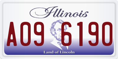 IL license plate A096190