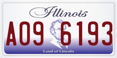 IL license plate A096193