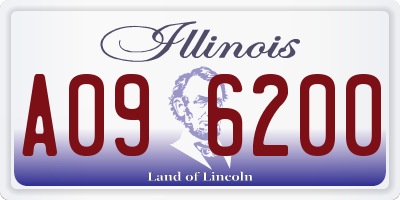IL license plate A096200
