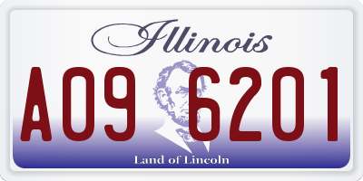 IL license plate A096201