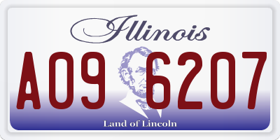 IL license plate A096207