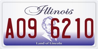 IL license plate A096210
