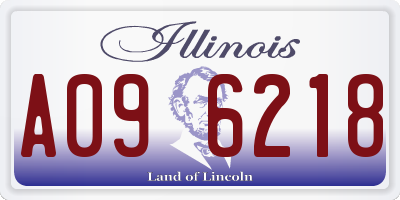 IL license plate A096218