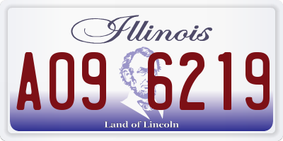 IL license plate A096219