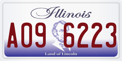 IL license plate A096223