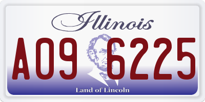 IL license plate A096225