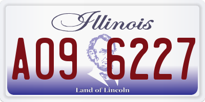 IL license plate A096227