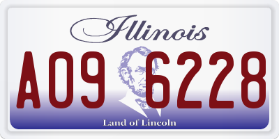 IL license plate A096228
