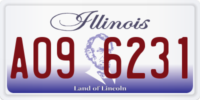 IL license plate A096231
