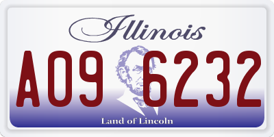 IL license plate A096232