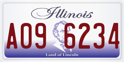 IL license plate A096234