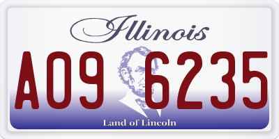 IL license plate A096235