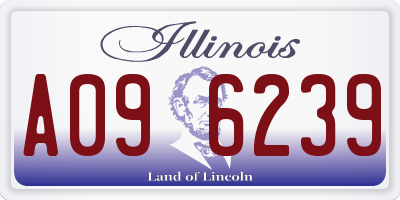 IL license plate A096239
