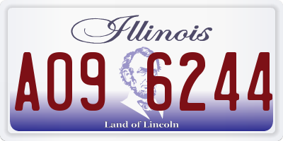 IL license plate A096244