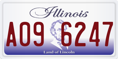 IL license plate A096247