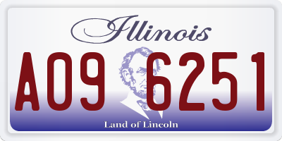 IL license plate A096251