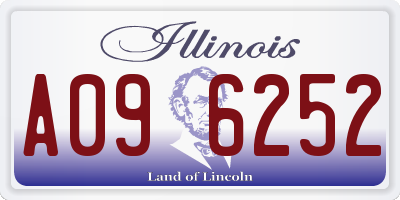 IL license plate A096252