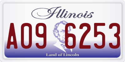 IL license plate A096253