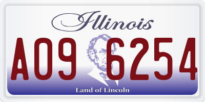 IL license plate A096254