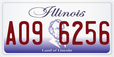IL license plate A096256