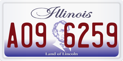 IL license plate A096259