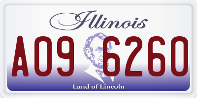 IL license plate A096260
