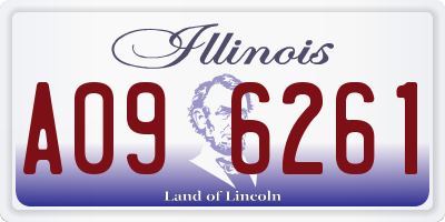IL license plate A096261