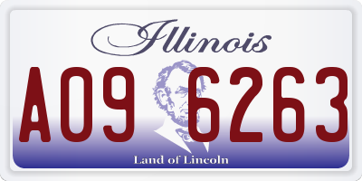 IL license plate A096263